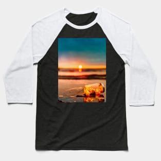 calm beautiful summer beach sunset Baseball T-Shirt